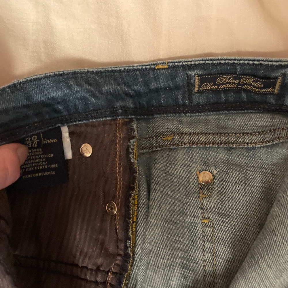 Fidelity denim vintage blue belle low waist super wide